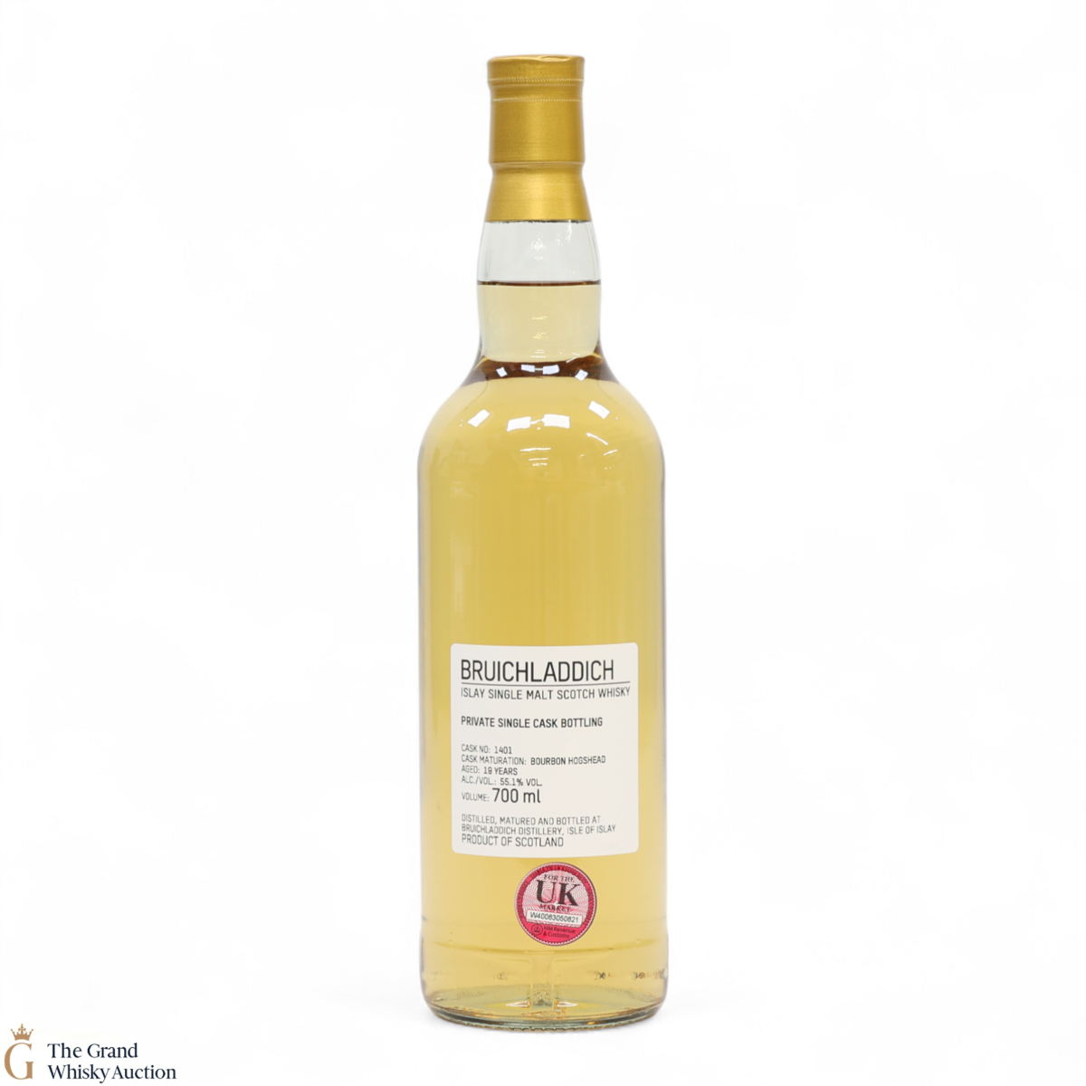 Bruichladdich - 19 Year Old - 1st Fill Bourbon Hogshead #1401 - Private Cask