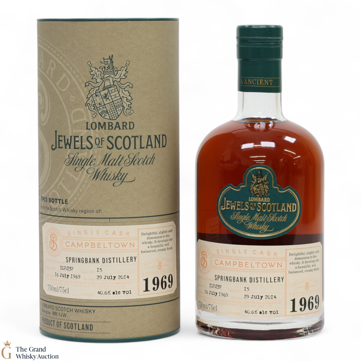 Springbank - 45 Year Old 1969 - Single Cask #15 - Lombard Jewels Of Scotland (75cl)