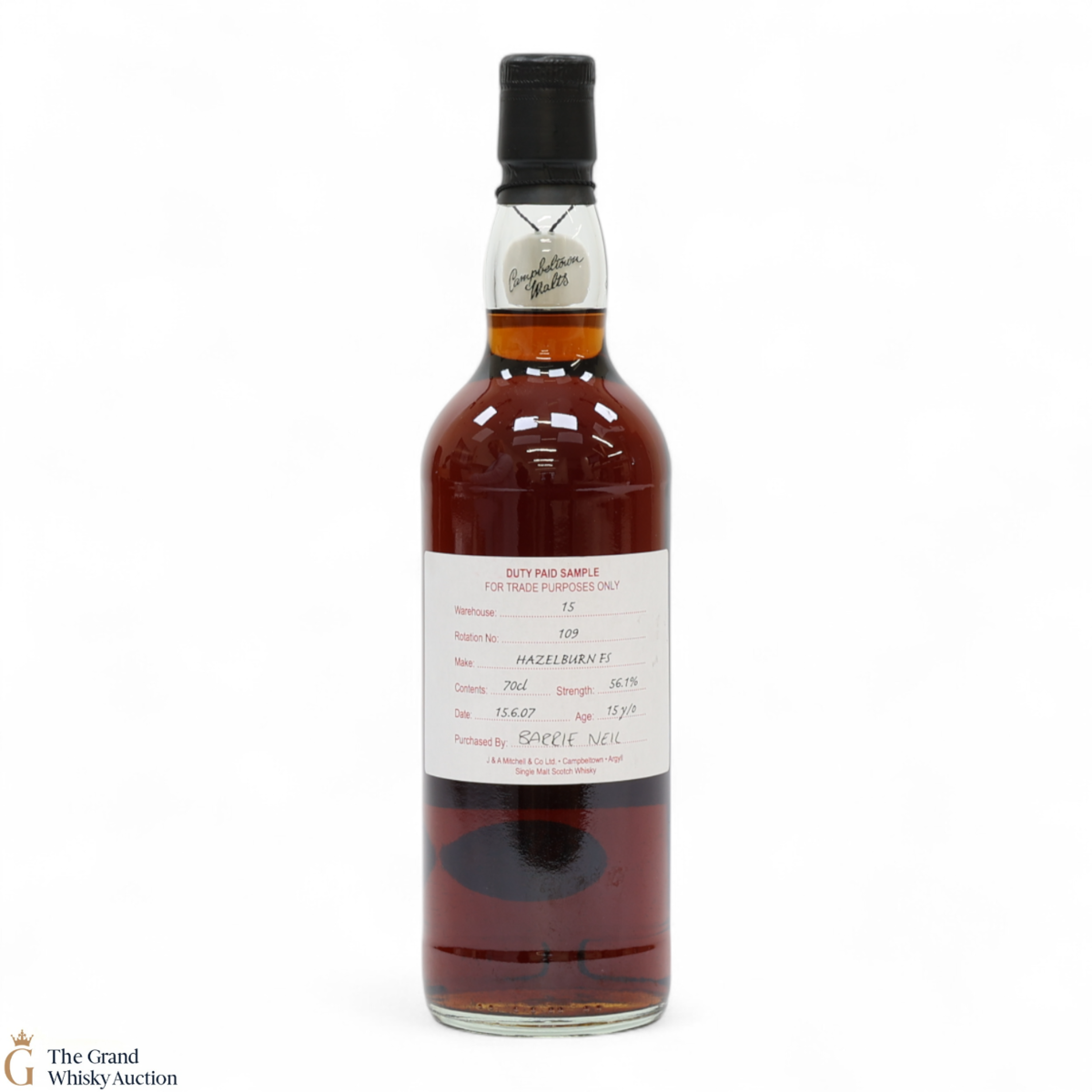 Hazelburn - 15 Year Old 2007 Fresh Sherry - Duty Paid Sample 56.1%