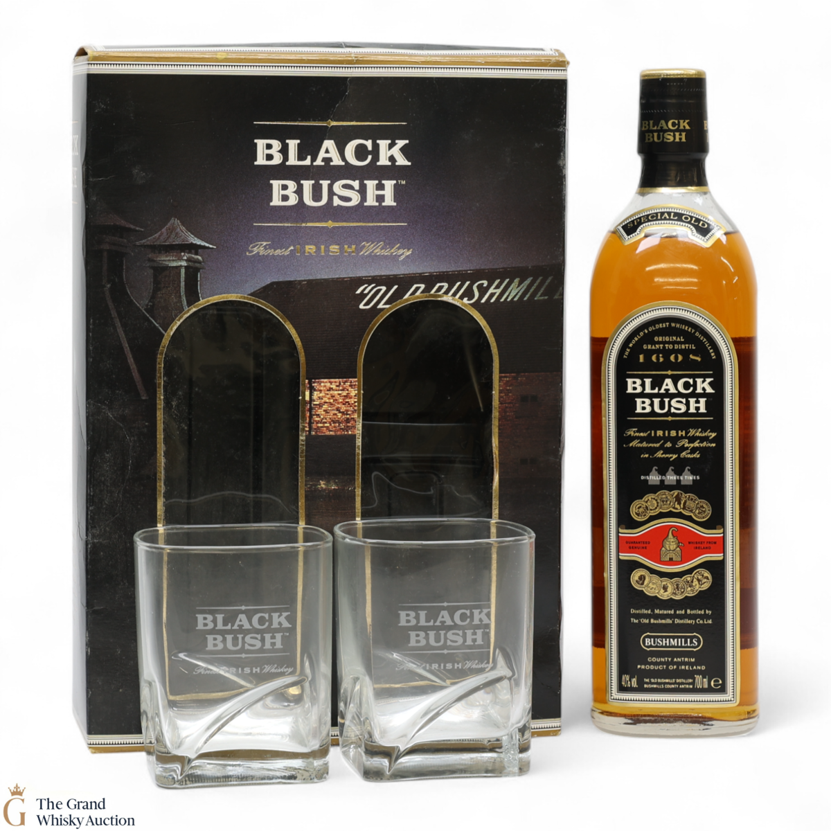 Bushmills - Black Bush & Glasses