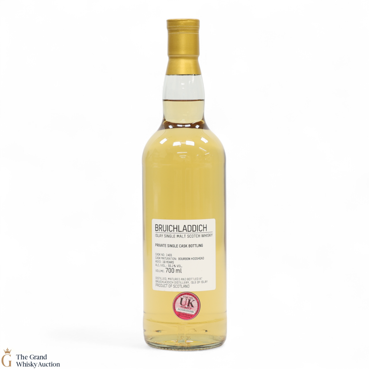 Bruichladdich - 19 Year Old - 1st Fill Bourbon Hogshead #1401 - Private Cask