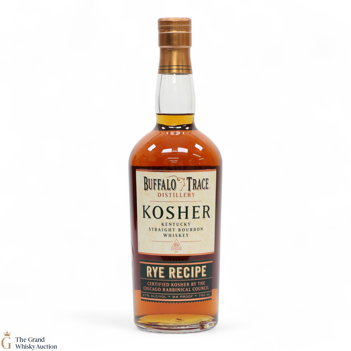 Buffalo Trace - Kosher Straight Rye Recipe 94 Proof (75cl)