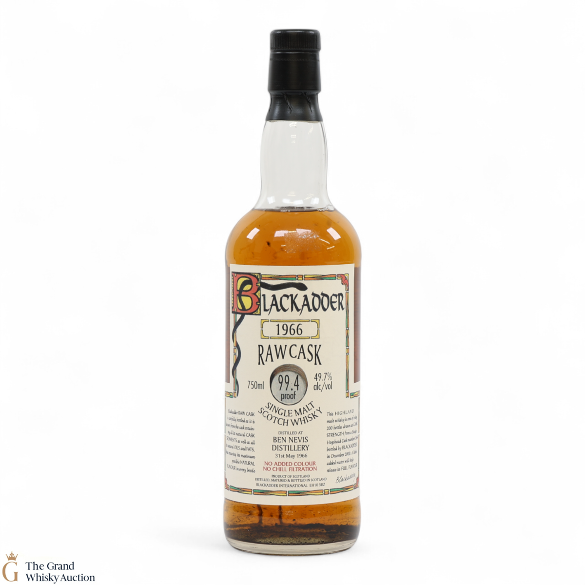 Ben Nevis - 34 Year Old 1966 - Raw Cask #3664 - Blackadder (75cl)