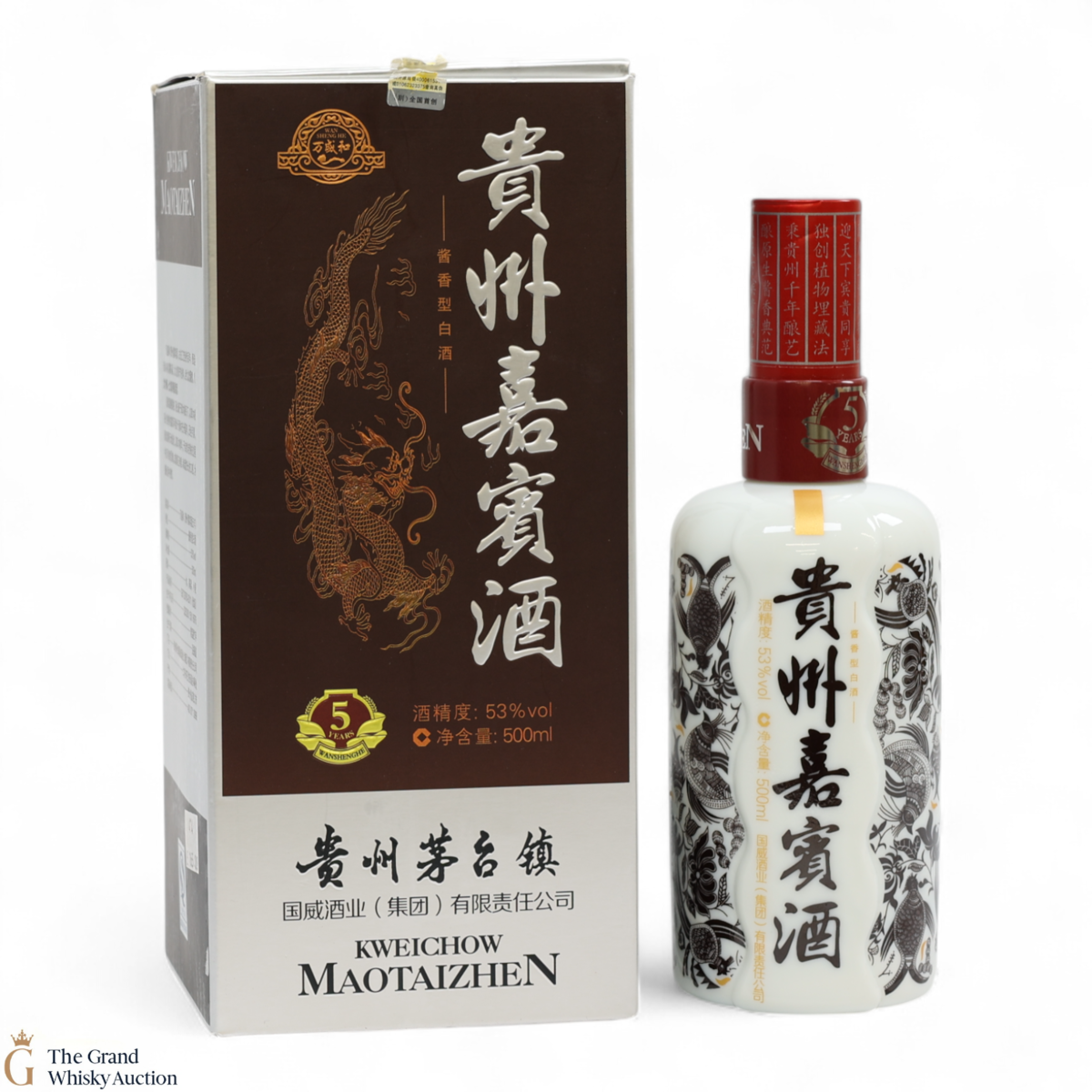 Kweichow Maotaizhen - 5 Year Old - Baijiu (50cl)