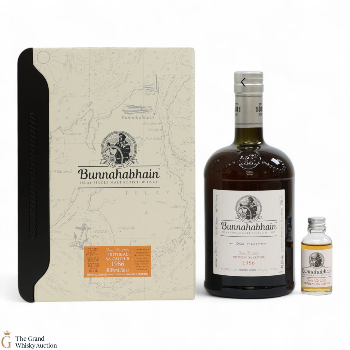 Bunnahabhain - 34 Year Old 1986 Trithead Sa Ceithir Feis Ile 2021 (70cl + 3cl)