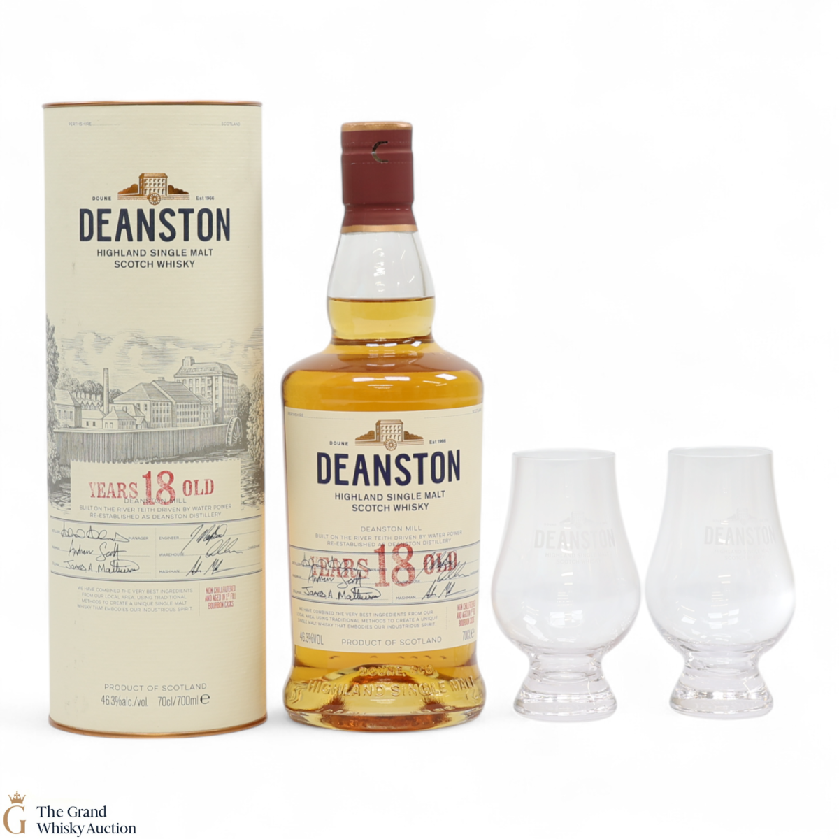 Deanston - 18 Year Old & 2 Glasses