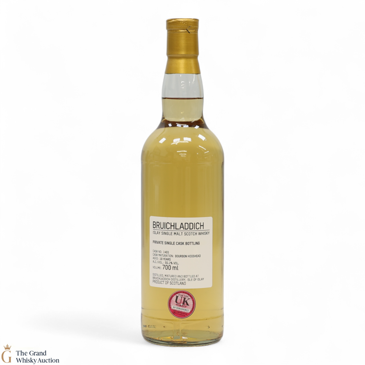 Bruichladdich - 19 Year Old - 1st Fill Bourbon Hogshead #1401 - Private Cask