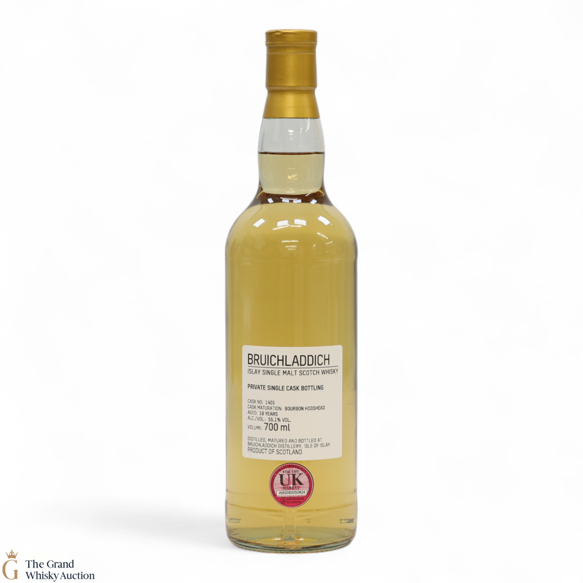 Bruichladdich - 19 Year Old - 1st Fill Bourbon Hogshead #1401 - Private Cask