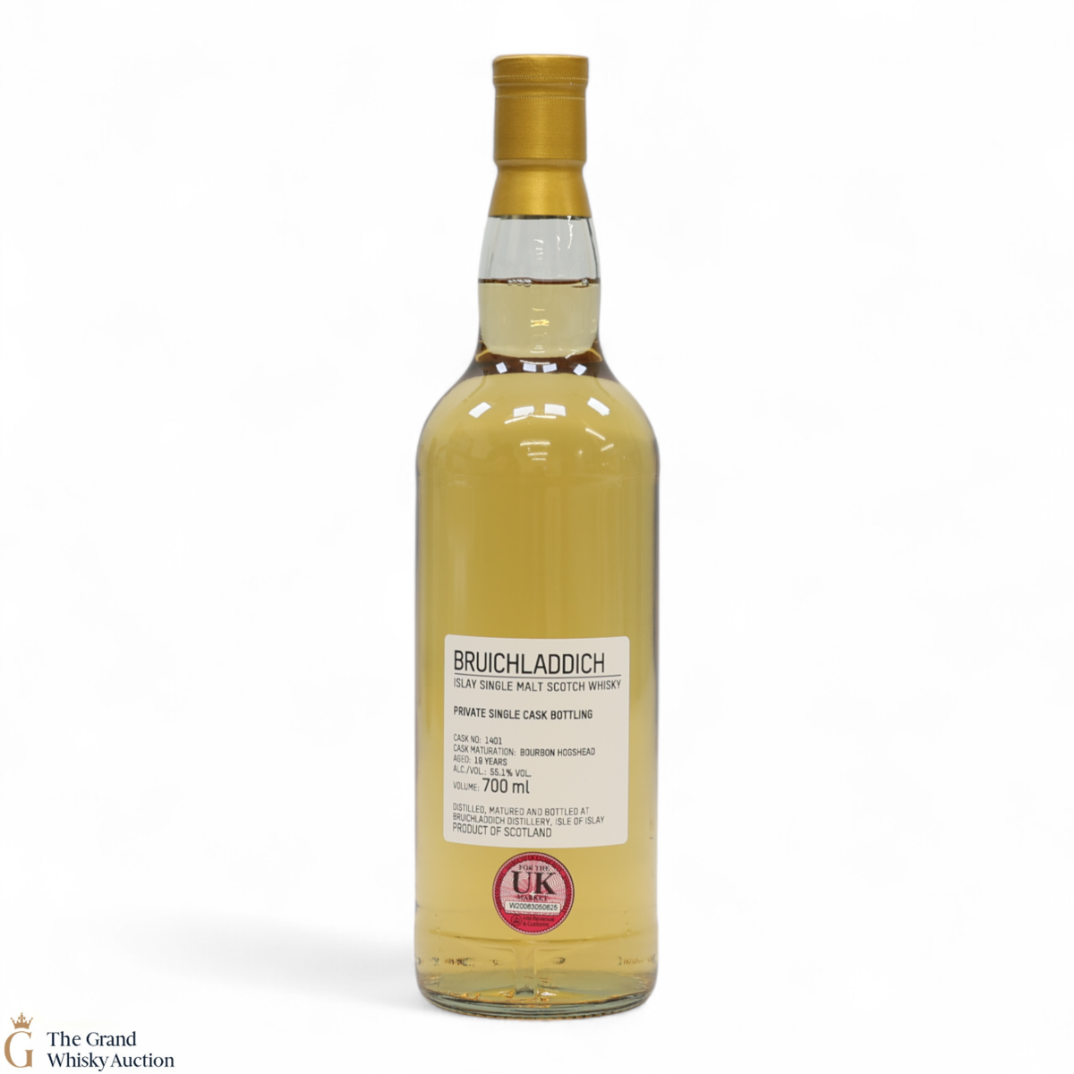 Bruichladdich - 19 Year Old - 1st Fill Bourbon Hogshead #1401 - Private Cask