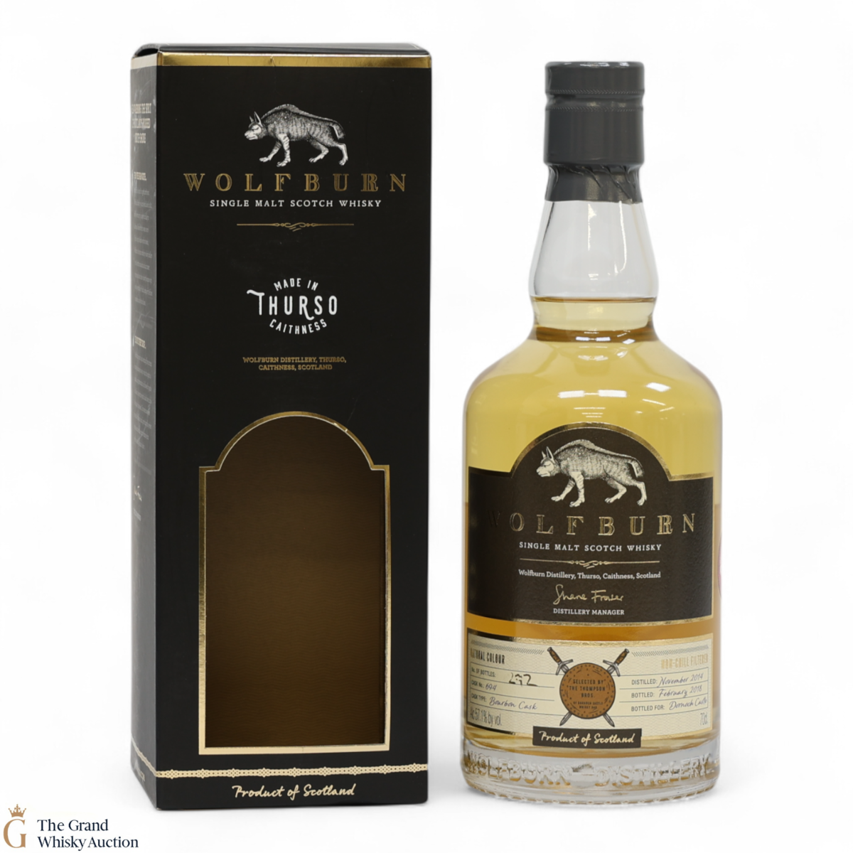 Wolfburn - 2014 Private Bottling Dornoch Castle Whisky Club #694