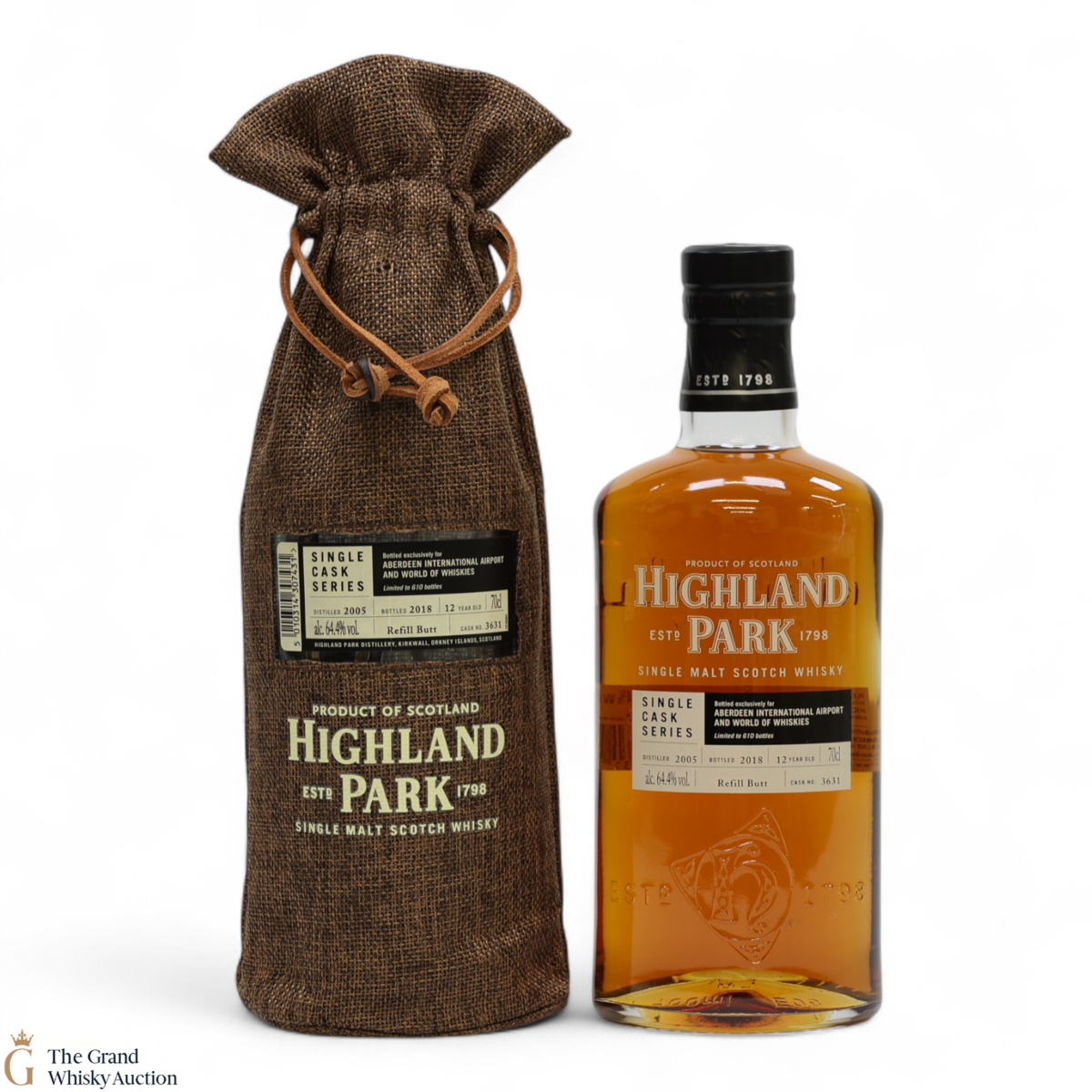 Highland Park - 12 Years Old - Single Cask Series Aberdeen Airport #3631