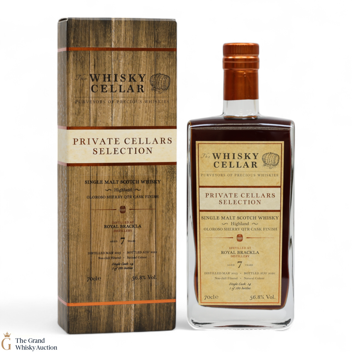 Royal Brackla - 7 Year Old 2013 - Oloroso Sherry QTR Cask Finish - The Whisky Cellar Private Cellars Selection