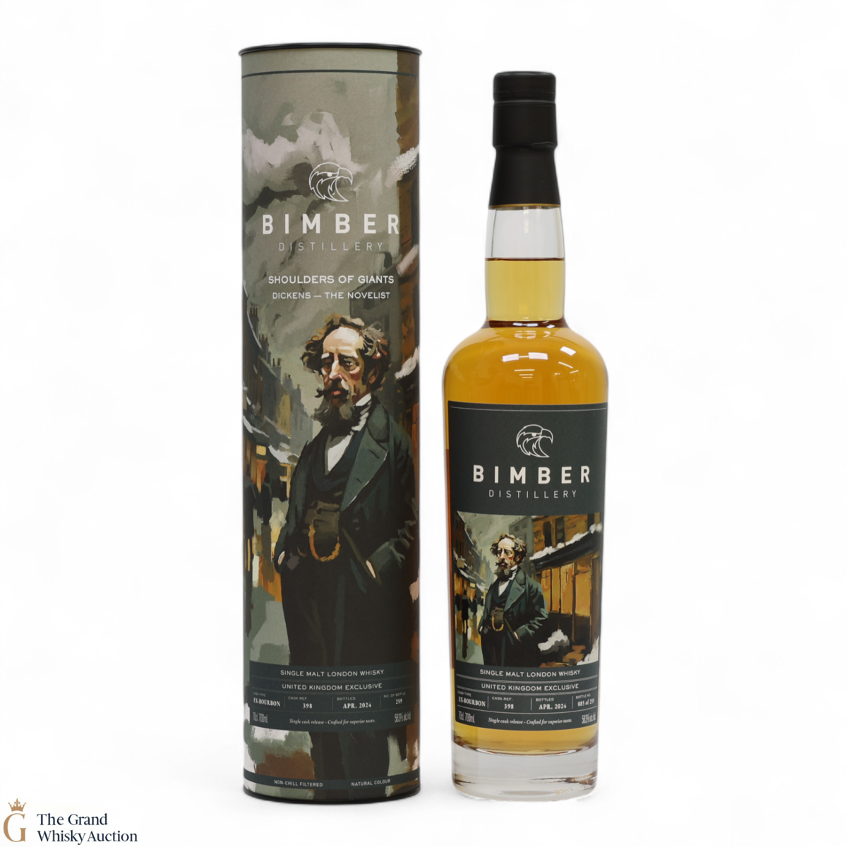 Bimber - Ex-Bourbon Single Cask #398 - Shoulders Of Giants - Dickens - The Novelist