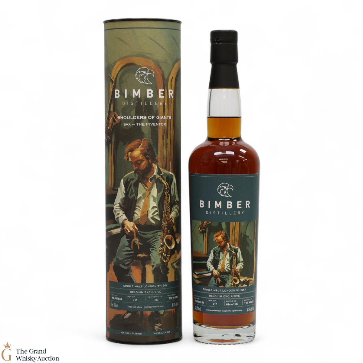 Bimber - PX Sherry Single Cask #437 - Shoulders Of Giants - Sax The Inventor - Belgium Exclusive