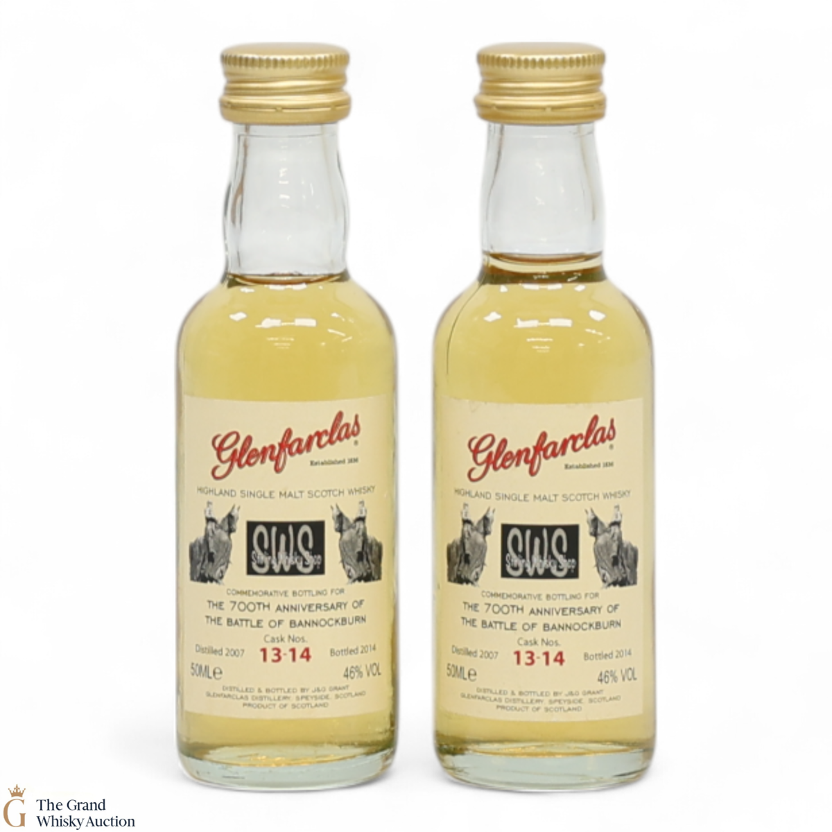Glenfarclas - 2007 Stirling Whisky Shop #13-14 700th Anniversary of Bannockburn (2x5cl)