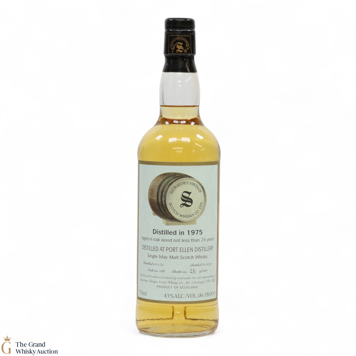 Port Ellen -  24 Year Old 1975 Signatory Vintage (75cl)