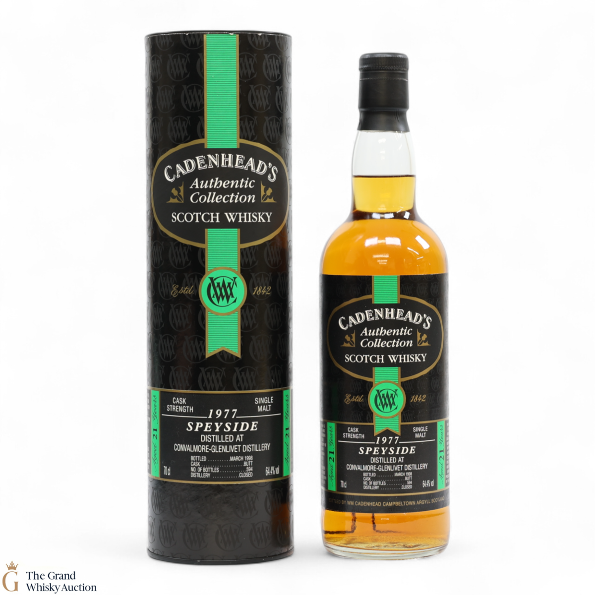 Convalmore-Glenlivet - 21 Year Old 1977 - Cadenhead's Authentic Collection