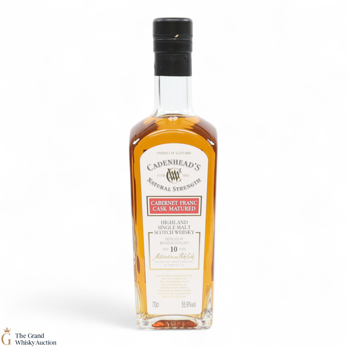 Ben Nevis - 10 Year Old 2012 - Cabernet Franc Cask Matured - Cadenhead's (20cl)