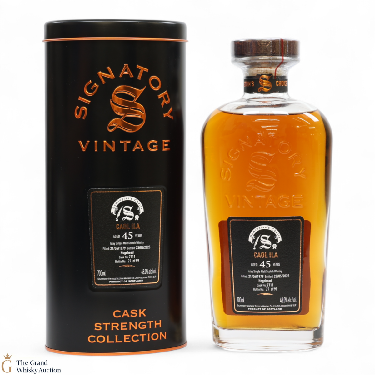 Caol Ila - 45 Year Old 1979 - Single Cask #7711 - Signatory  Vintage