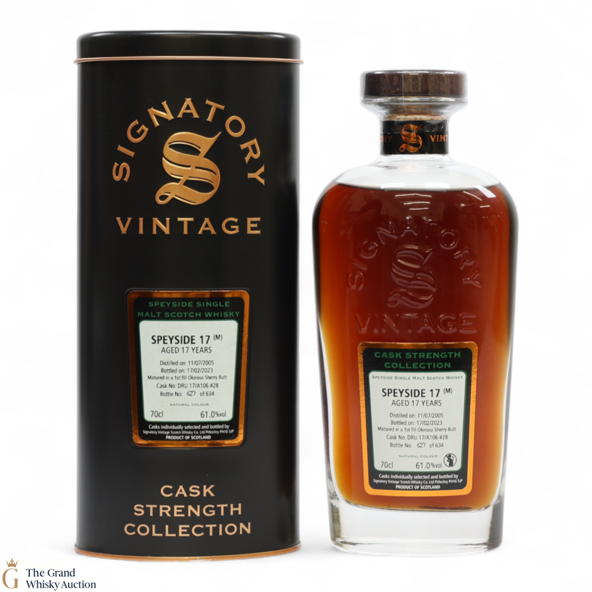 Speyside - 17 Year Old 2005 1st Fill Oloroso Sherry Butt Signatory #28