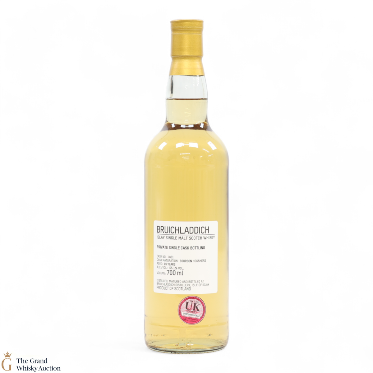 Bruichladdich - 19 Year Old - 1st Fill Bourbon Hogshead #1401 - Private Cask