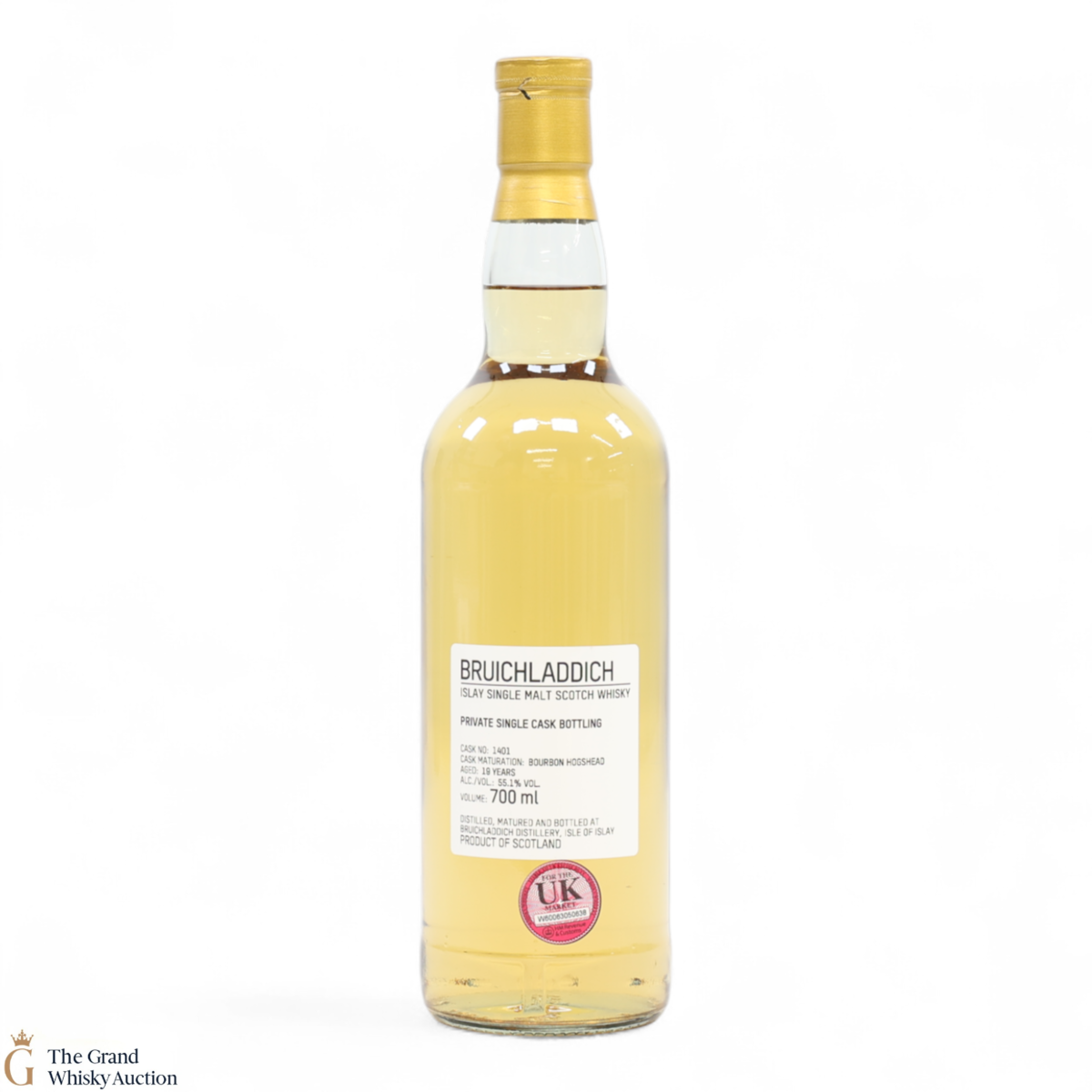 Bruichladdich - 19 Year Old - 1st Fill Bourbon Hogshead #1401 - Private Cask