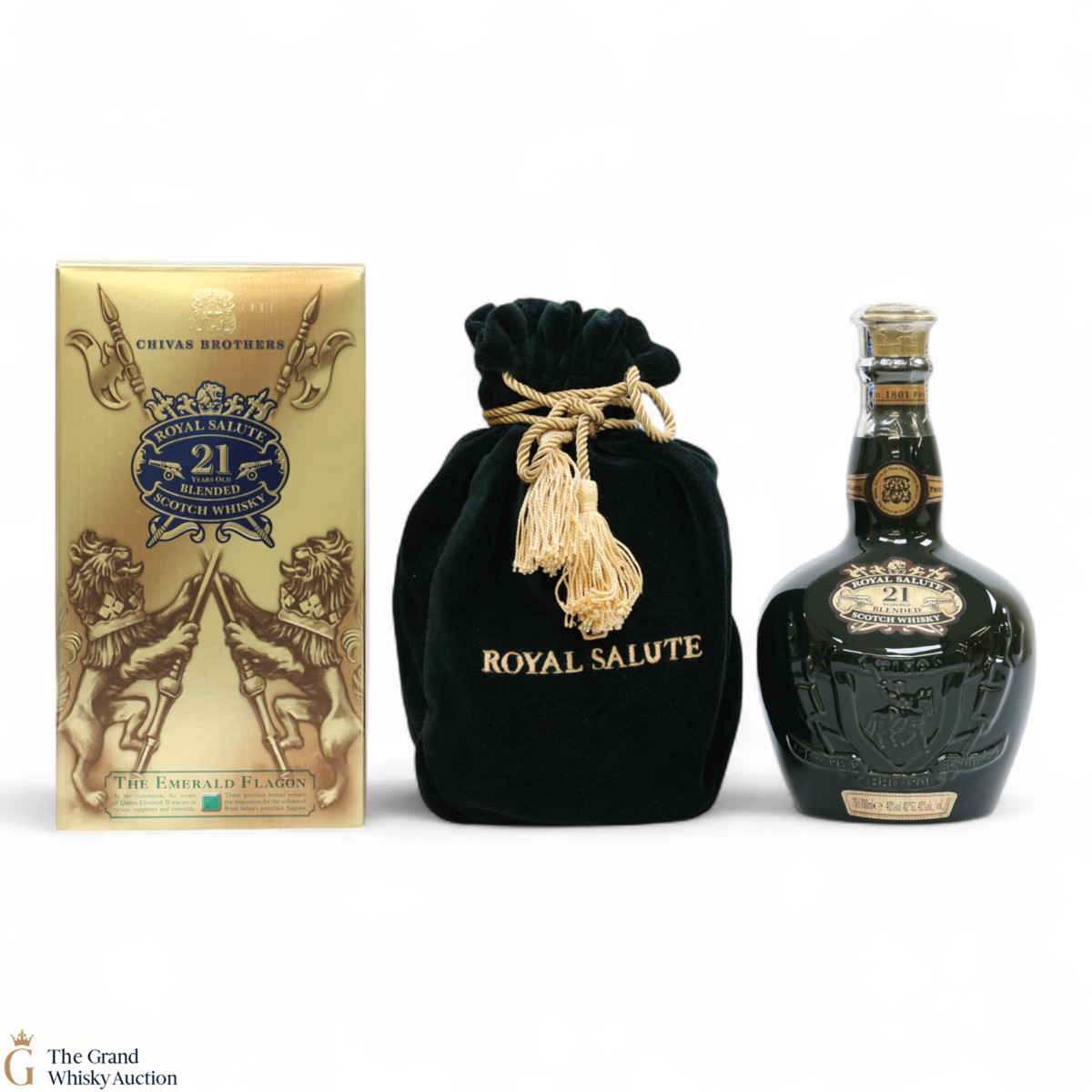 Chivas - Royal Salute - 21 Year Old - Emerald Flagon