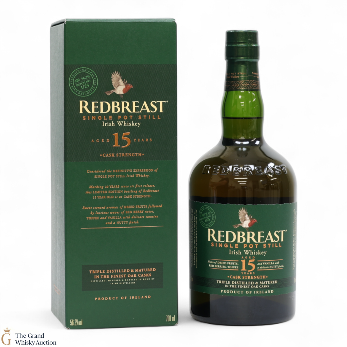 Redbreast - 15 Year Old - Cask Strength - Batch 1/25 (56.3%)