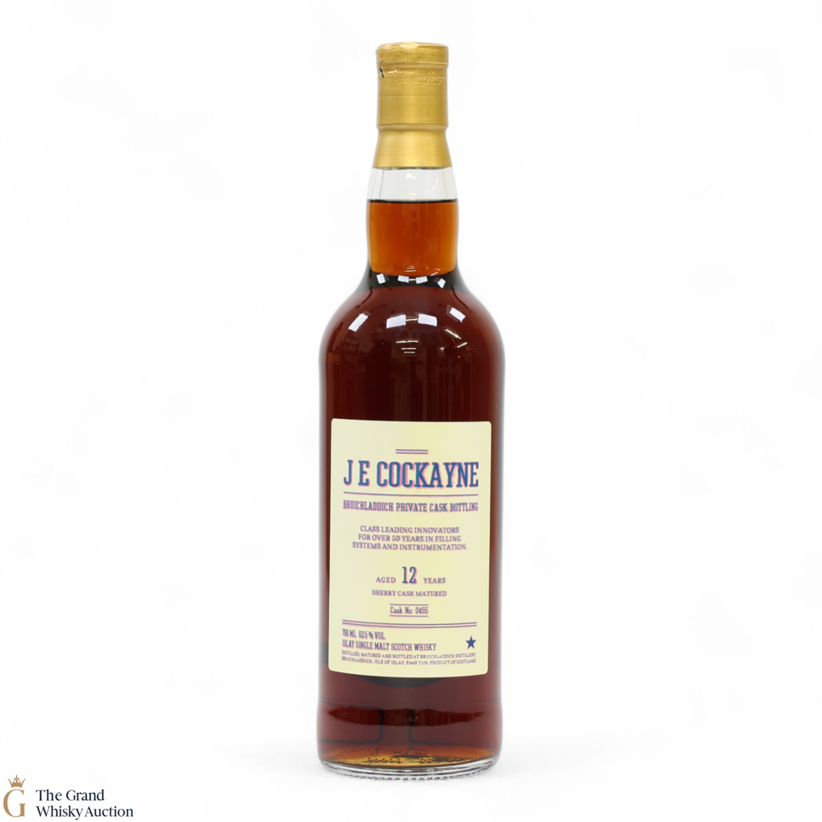 Bruichladdich - 12 Year Old - Sherry Private Cask #0455 - J E Cockayne
