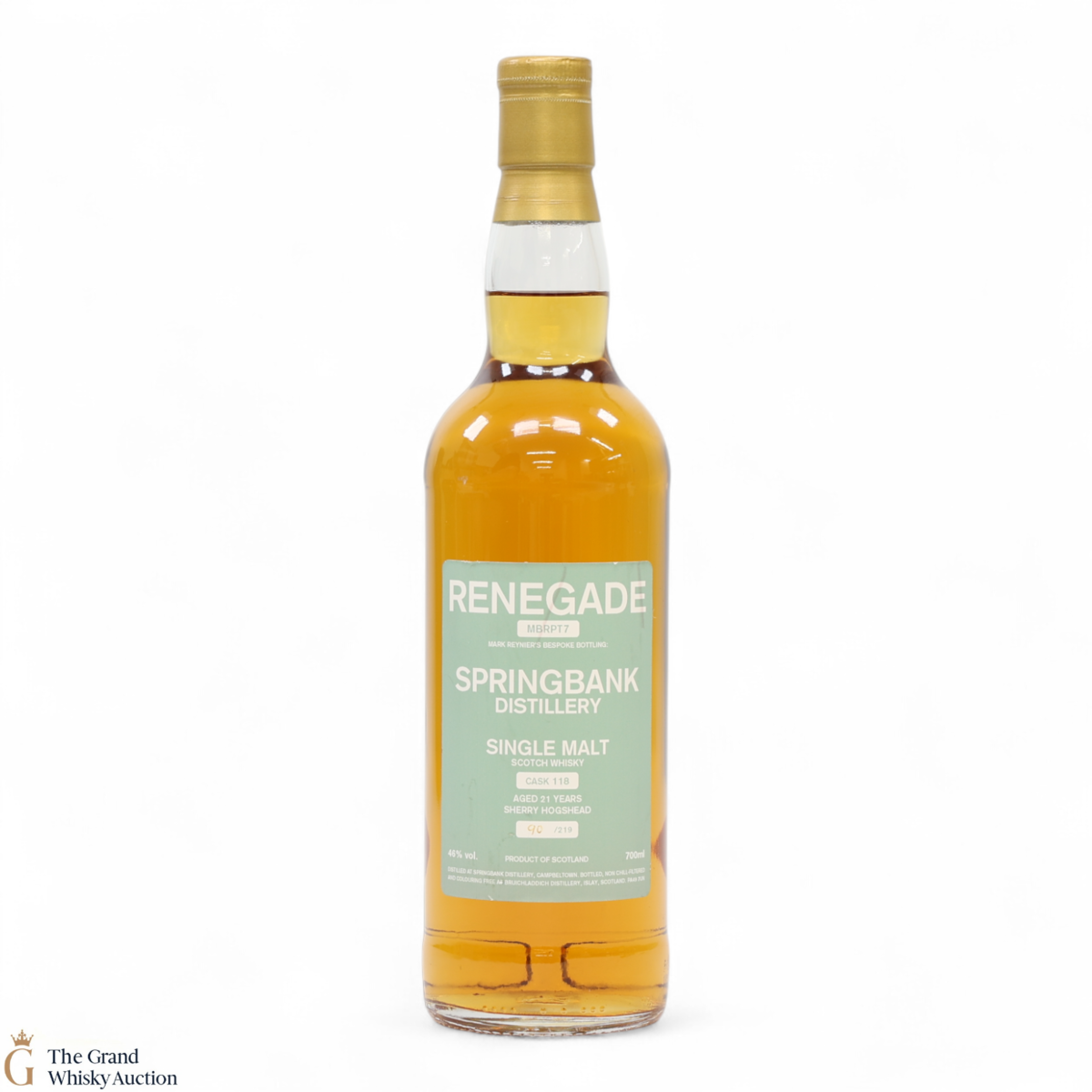 Springbank - 21 Year Old - Sherry Hogshead #118 - Renegade MBRPT7