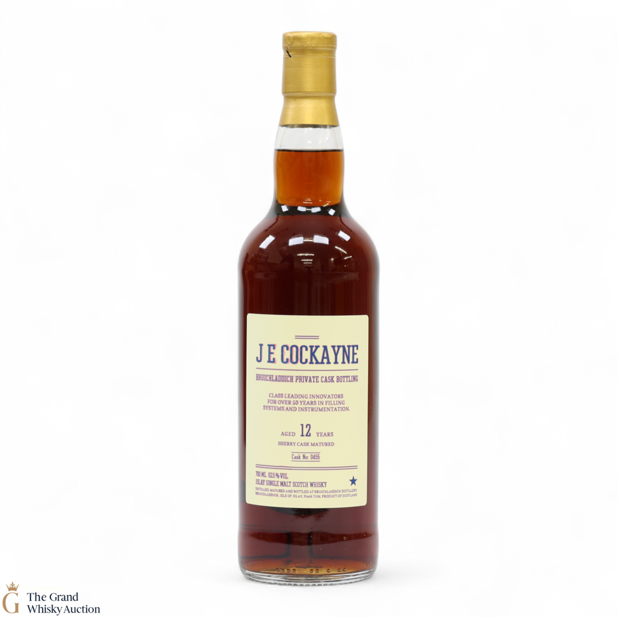 Bruichladdich - 12 Year Old - Sherry Private Cask #0455 - J E Cockayne