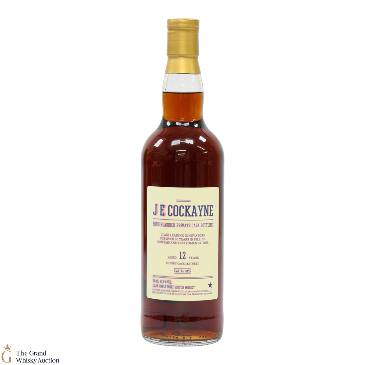 Bruichladdich - 12 Year Old - Sherry Private Cask #0455 - J E Cockayne