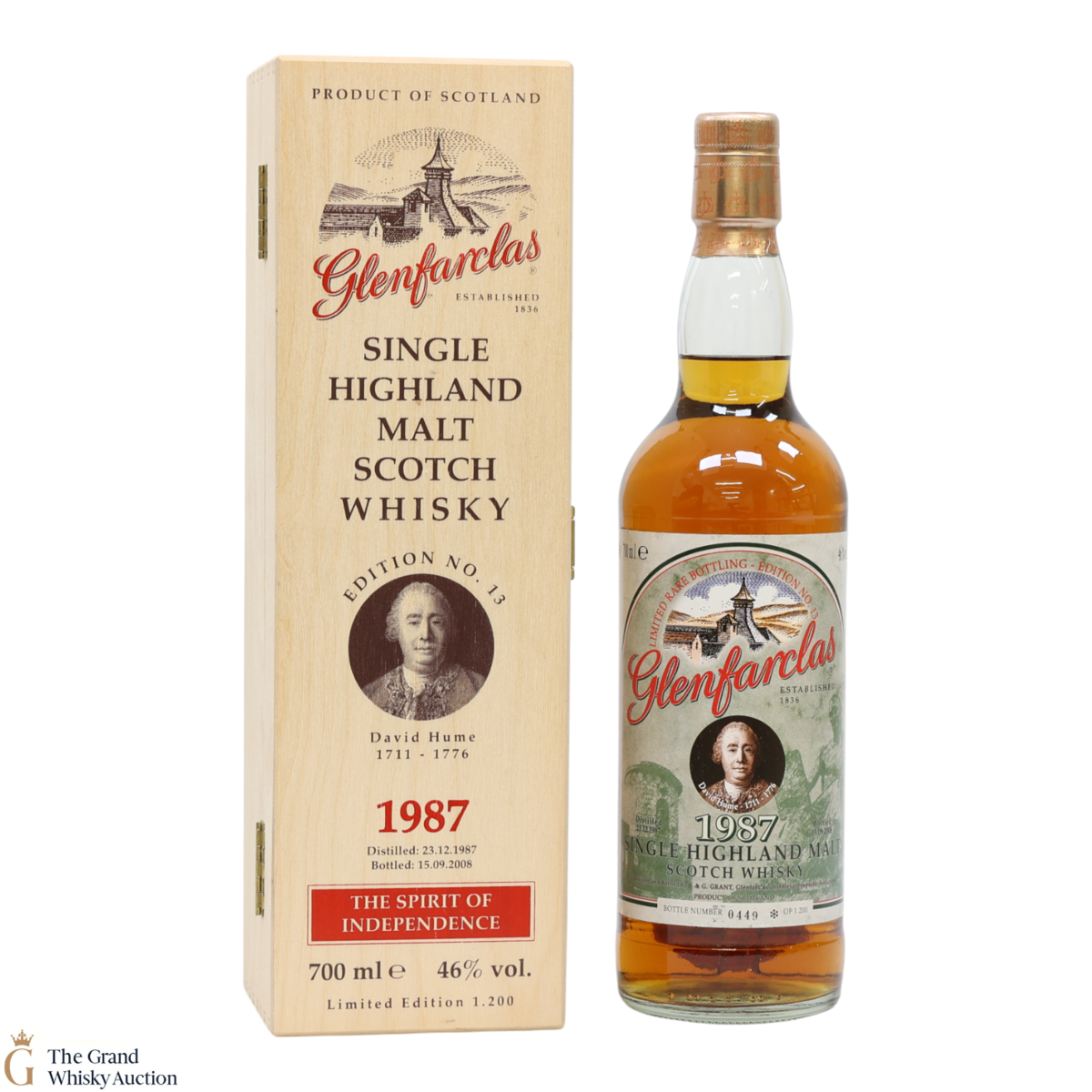 Glenfarclas - 1987 The Spirit of Independence - David Hume Edition No.13