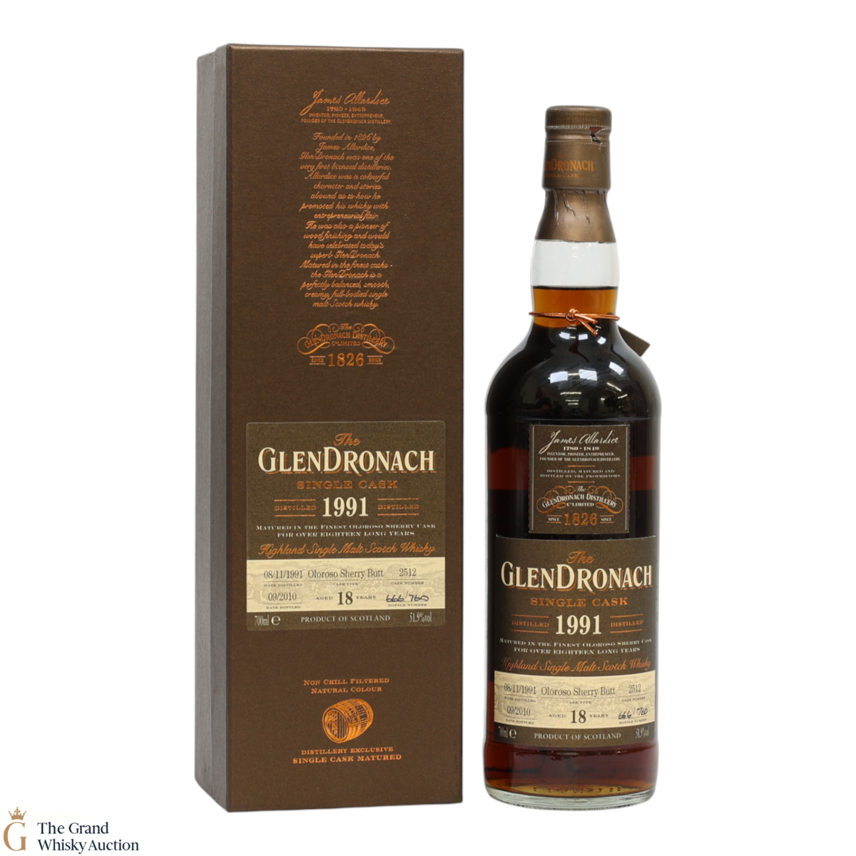 Glendronach - 18 Year Old 1991 - Single Cask #2512