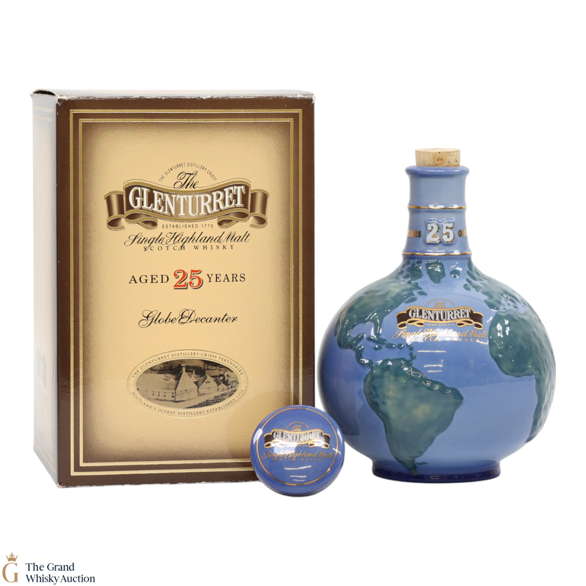 Glenturret - 25 Year Old - Wade Globe Decanter