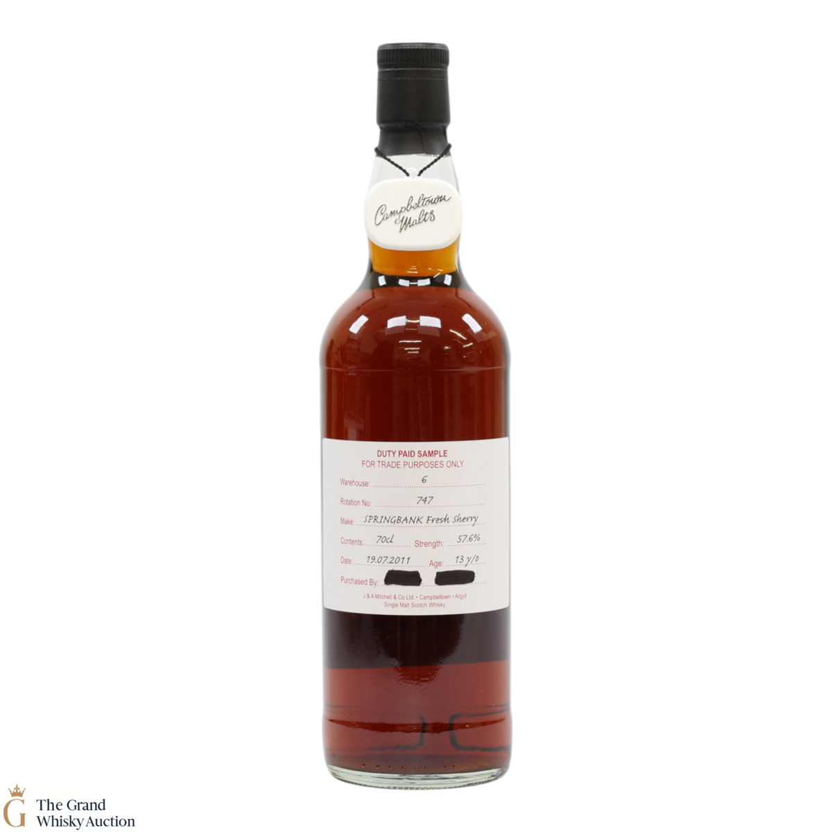 Springbank - 13 Year Old 2011 - Fresh Sherry - Duty Paid Sample 57.6%
