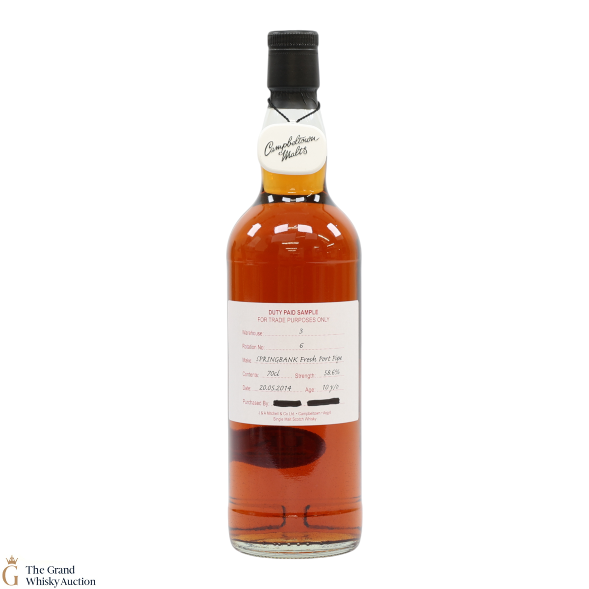 Springbank - 10 Year Old 2014 - Fresh Port Pipe - Duty Paid Sample 58.6%