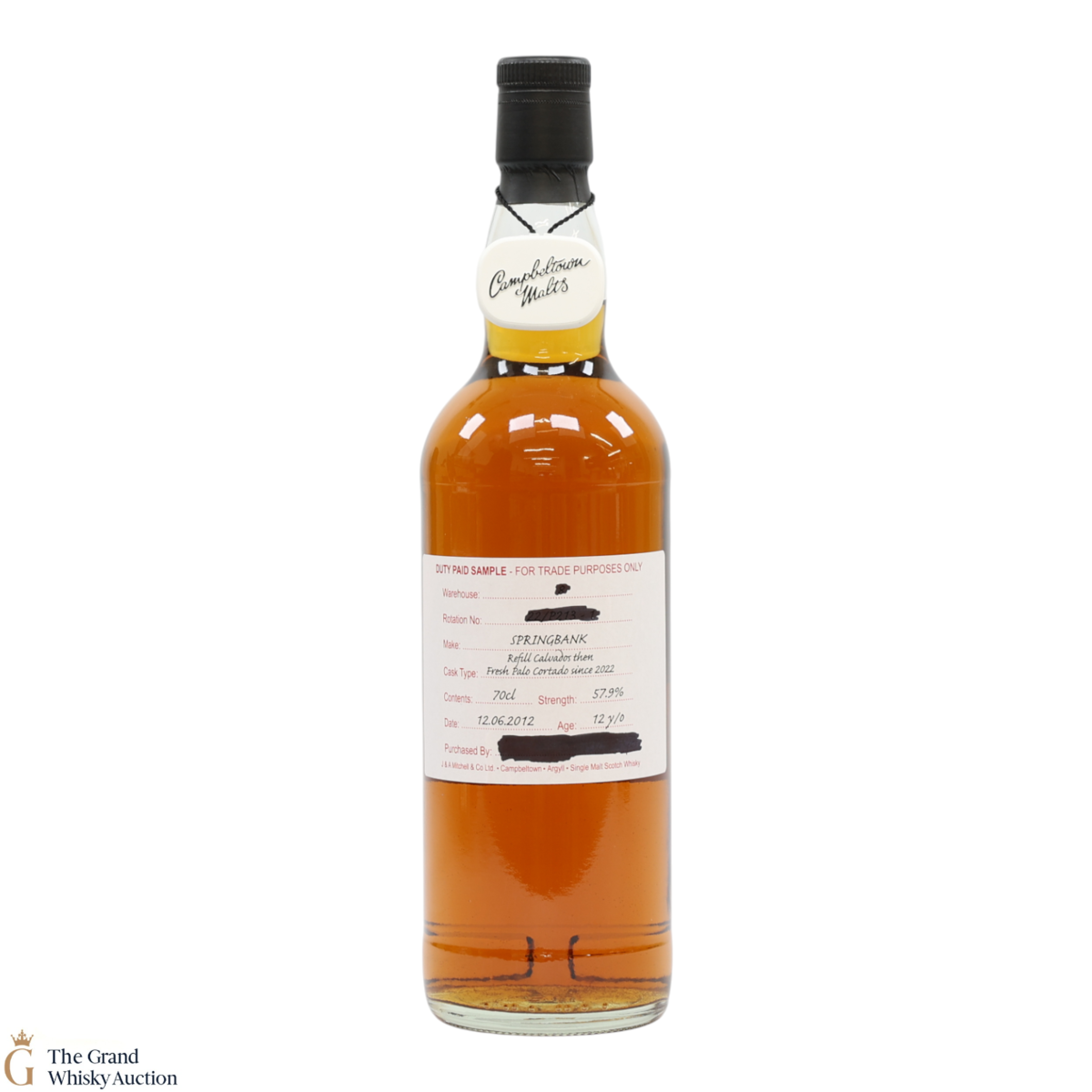 Springbank - 12 Year Old 2012 - Fresh Palo Cortado Since 2022 - Duty Paid Sample 57.9%