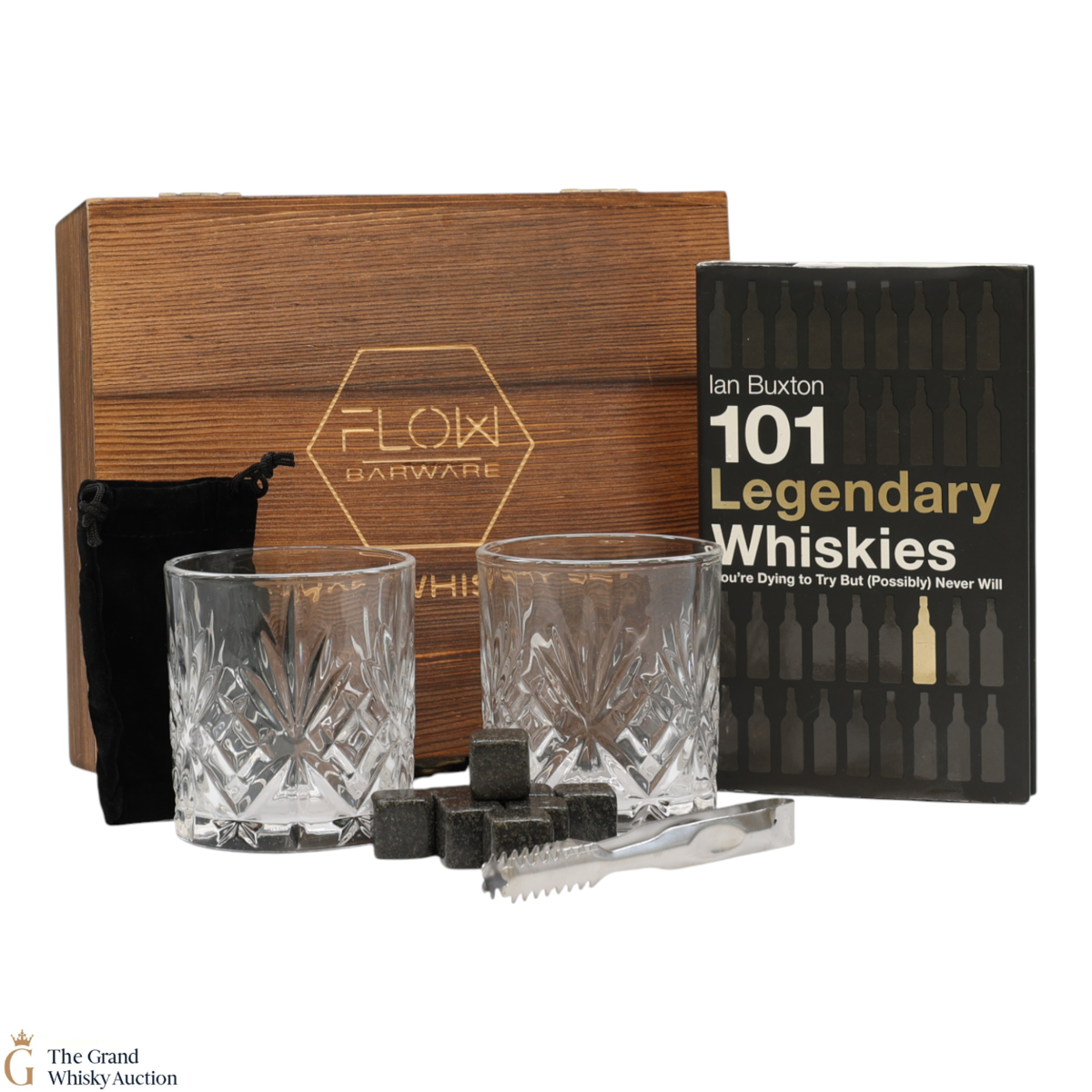 Flow Barware Deluxe Whisky Set & 101 Legendary Whiskies Book