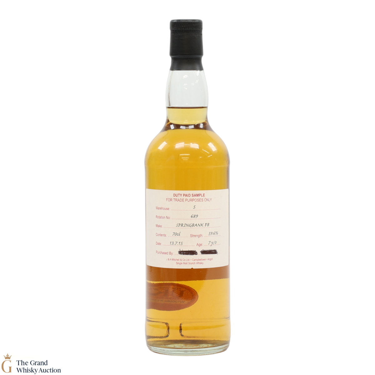 Springbank - 7 Year Old 2015 - Duty Paid Sample Fresh Barrel (59.6%)