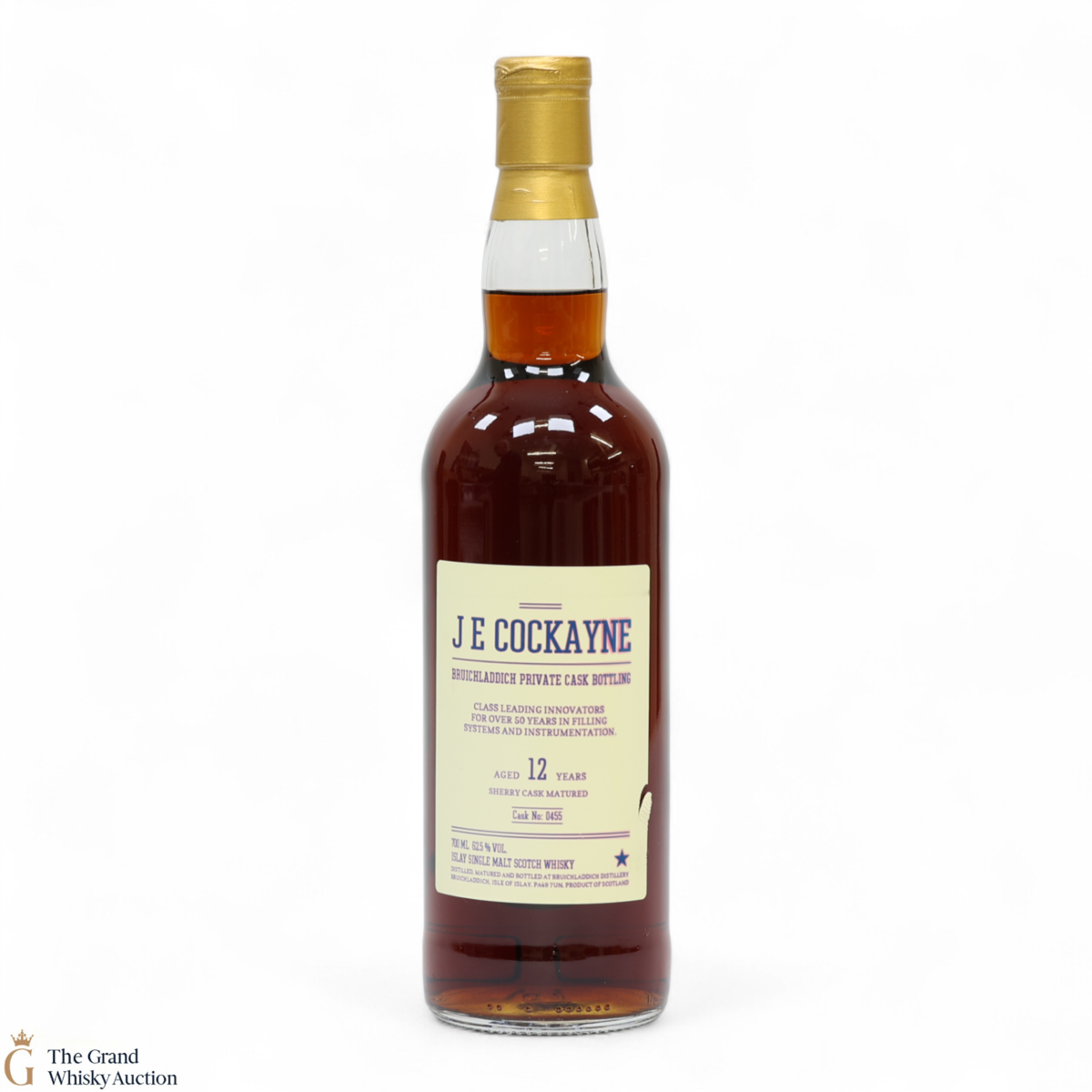 Bruichladdich - 12 Year Old - Sherry Private Cask #0455 - J E Cockayne