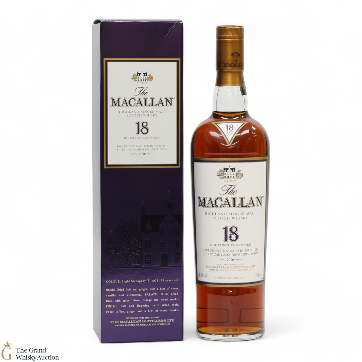 Macallan - 18 Year Old - Sherry Oak (2016)