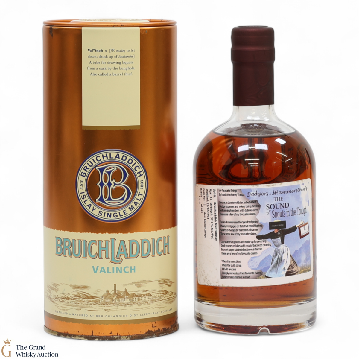 Bruichladdich - 14 Year Old 1994 Valinch - The Sound Of Snouts In The Trough (50cl)
