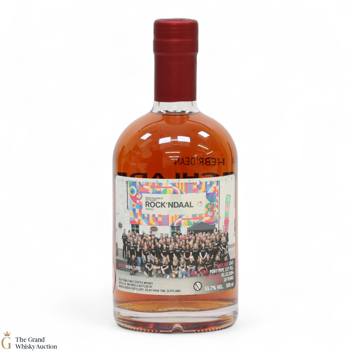 Bruichladdich - 18 Year Old Port Pipe #1547 - Valinch Rock'ndaal Fèis Ìle 2023 (50cl)