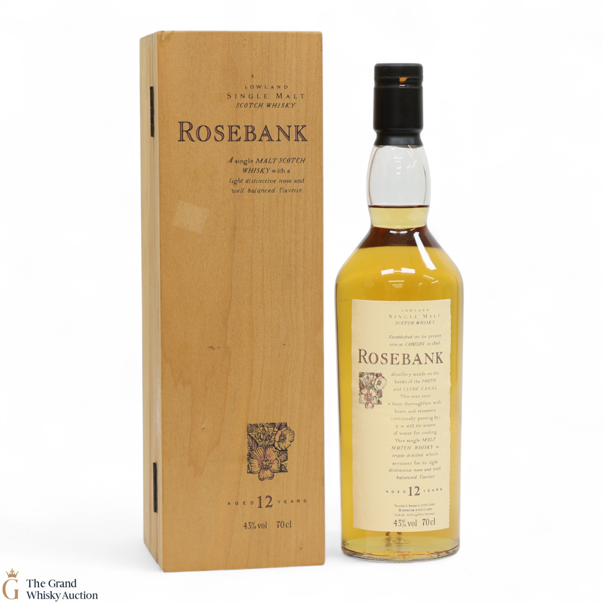 Rosebank - 12 Year Old - Flora and Fauna (Wooden Box)