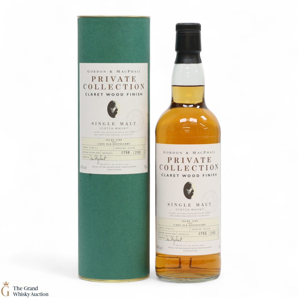 Caol Ila - 1988 Claret Wood Finish - G&M Private Collection #97/307