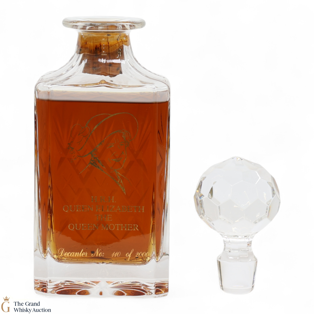 West Port Whisky - H.R.H. Queen Elizabeth The Queen Mother Decanter