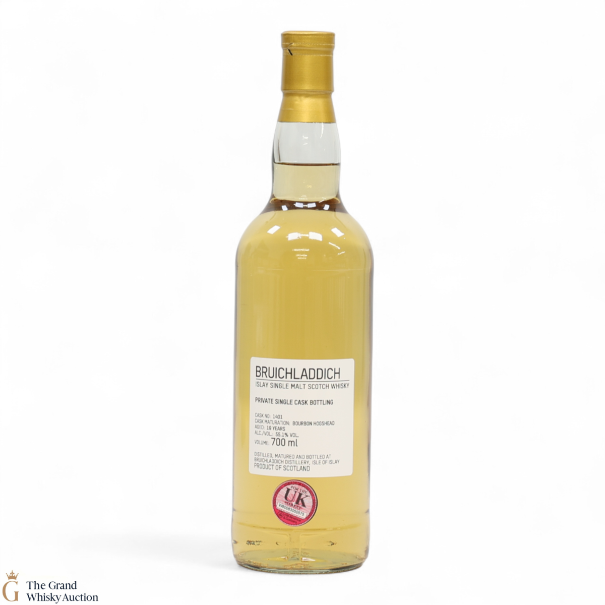 Bruichladdich - 19 Year Old - 1st Fill Bourbon Hogshead #1401 - Private Cask