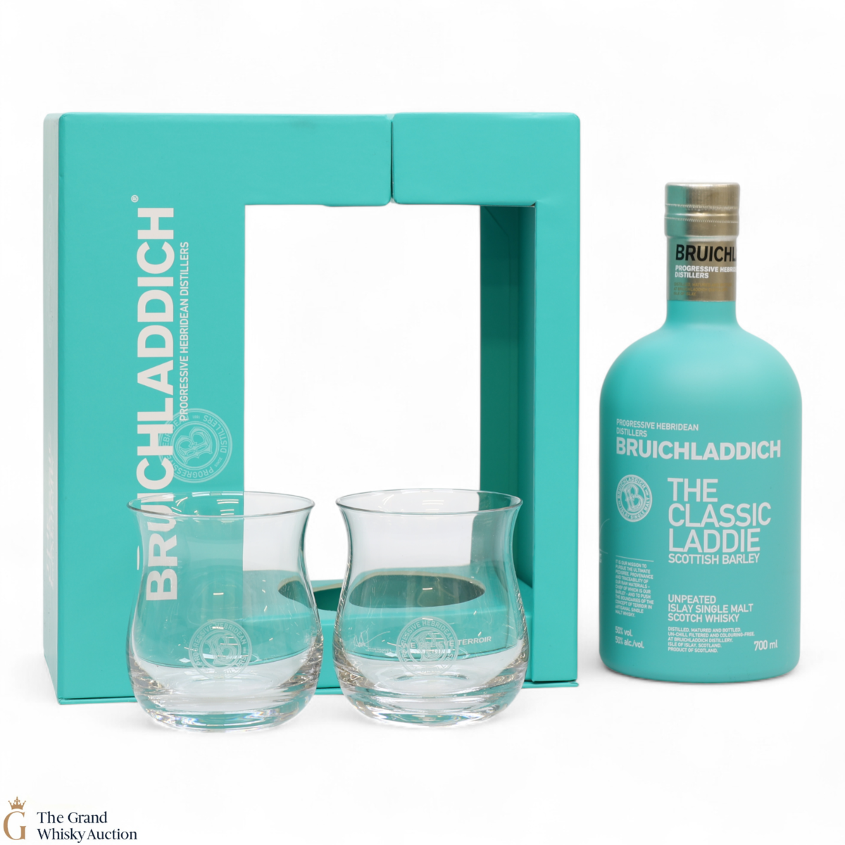 Bruichladdich - Classic Laddie Scottish Barley & 2 Glasses