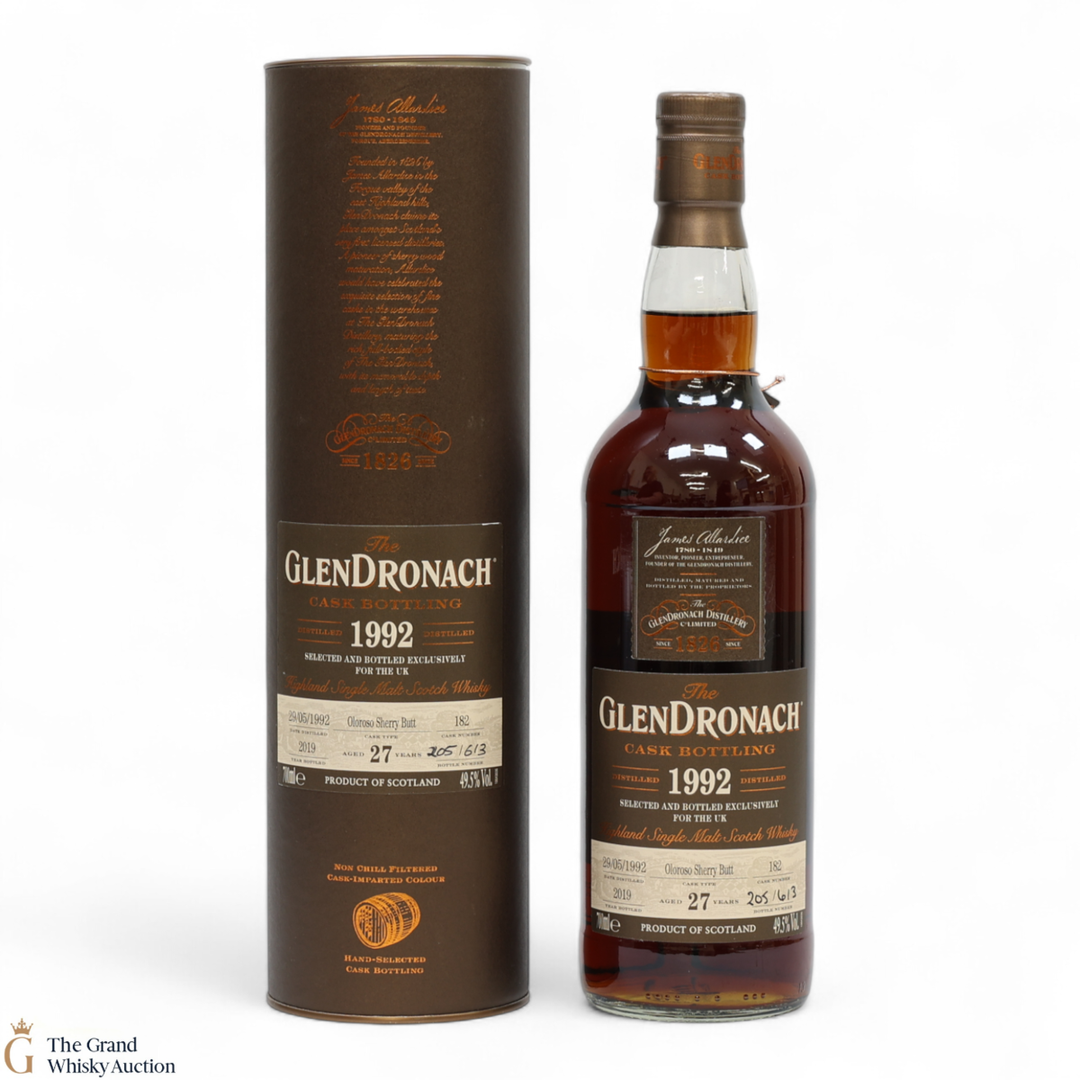 Glendronach - 27 Year Old 1992 - #182 Oloroso Sherry Butt  - UK Release
